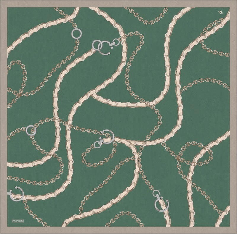 Armine Chain Luxe Turkish Silk Scarf #12 Silk Hijabs,Armine Armine 